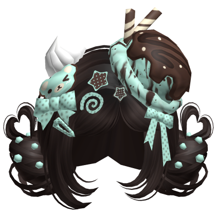♡ Ice Cream Girly Buns (Mint Choco)
