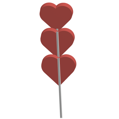 Red Lollipop Heart Candy