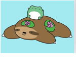 slooth and frog