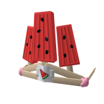 Popsicle tiara: Watermelon