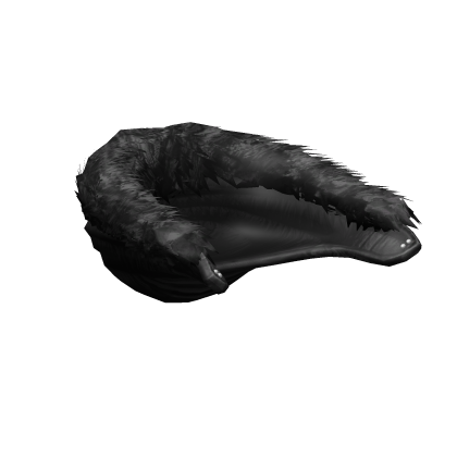 Black Down Fur Hood thumbnail