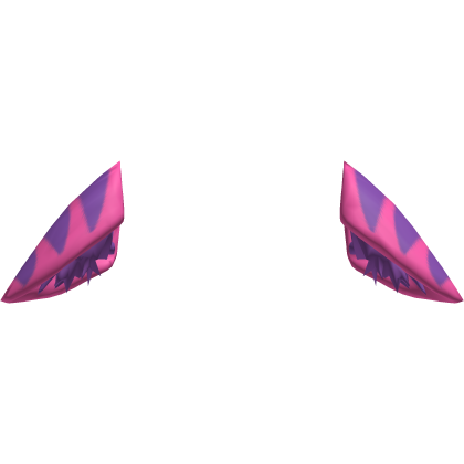 ♡ Sad Wonderland Pink & Purple Cartoon Cat Ears ♡ Roblox item