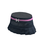 Cute demin skirt blue and pink butterfly