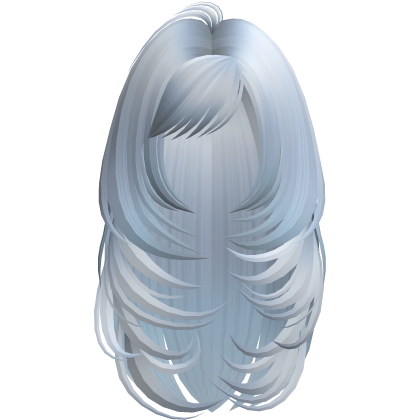 Long Butterfly Layered Hair (Sky Blue) Roblox item