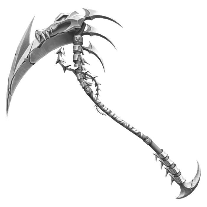 Ghost White Bone Scythe