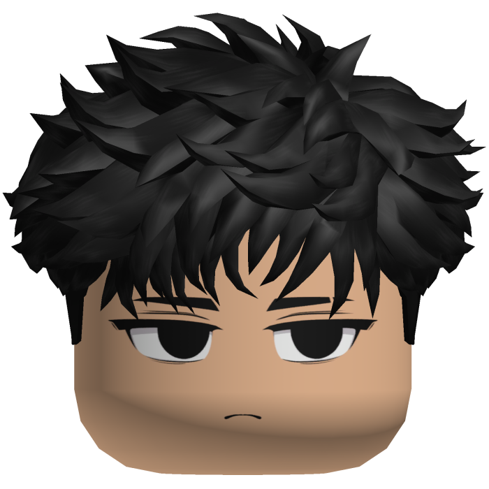 Messy Emo Cute Boy (Black)