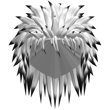 white and black punk hair