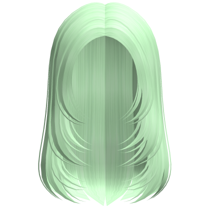 Spikey Ends Y2K Layered Hair (Mint Green) Roblox item