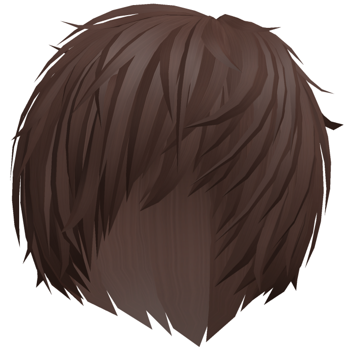 messy brown cute vampire emo anime boy hair