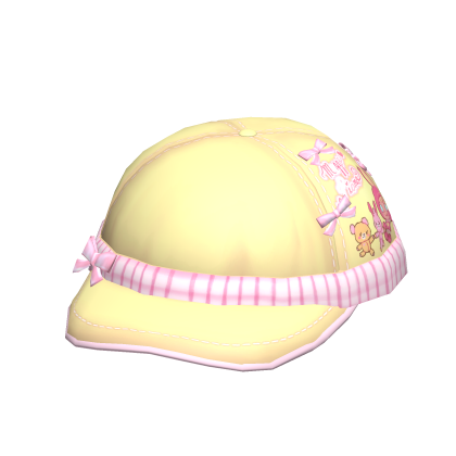 ♡ ꒰ cute yellow mezzo bow beret hat ꒱ ♡