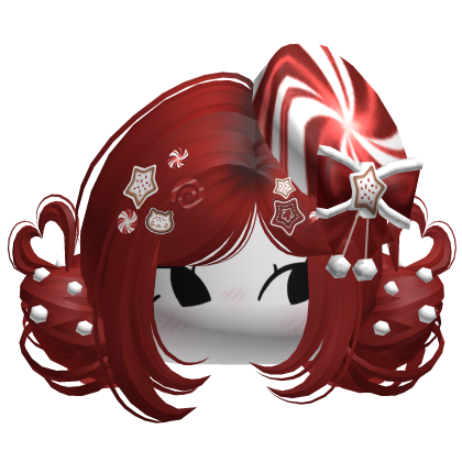 ♡ Christmas Candycane Buns (Red)