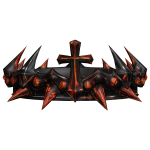 (CODE= 4436 ) Cross of Eternal Lava Thorned Crown