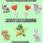 ADOPT ME PET PROTEST!!