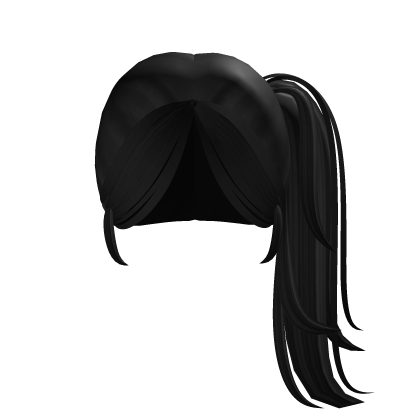 ♡ cute elegant ponytail (Black) Roblox item