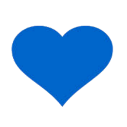 blue heart transparent Roblox decal