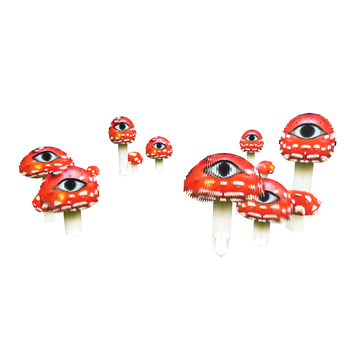 [FOLLOWS CAMERA] Red Mushroom Fairy Ring Dreamcore