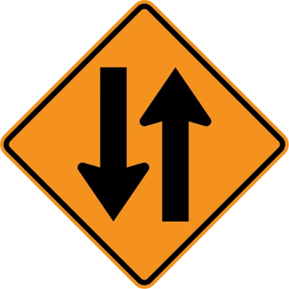 Two Way Traffic Sign