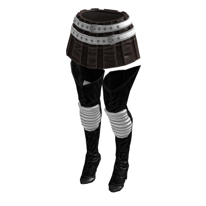 Fashionista Boot Chic Skirt (Brown White)