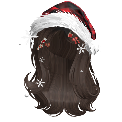 Shy Gentle Swirls w/Santa Hat (Brown)