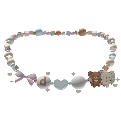 ︵  d+y necklace beaded ୨ৎ ˚ .