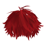 FREE (CODE: RD6) Red Messy Anime Hair
