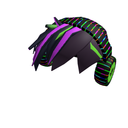 adidas Glitch Suit Rainbow on Black Hair Roblox item