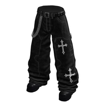 Black Gothic Carpenter Jeans thumbnail