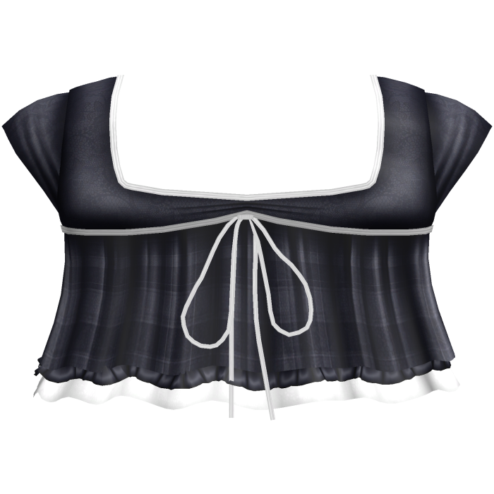 pretty gothic ruffled blouse navy blue 2