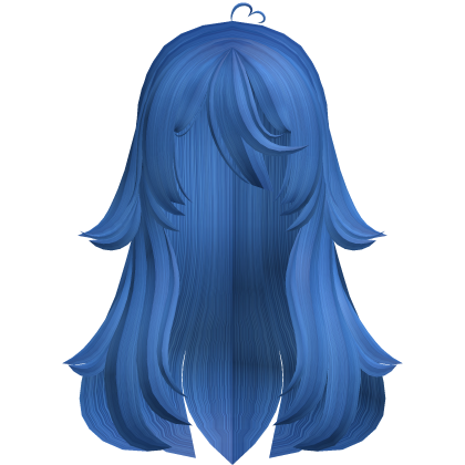 ୨ৎ Cute Dark Blue Fluffy Overgrown Long Hair