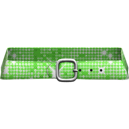 Luxury 2000s Y2K Disco Gyaru Glitter Belt Green