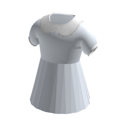 ♡ Blue Doll Dress W Ruffled Collar thumbnail