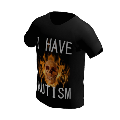 I have autism Black meme shirt thumbnail