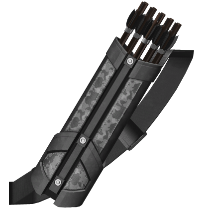 Black Tactical Quiver with Shoulder Strap