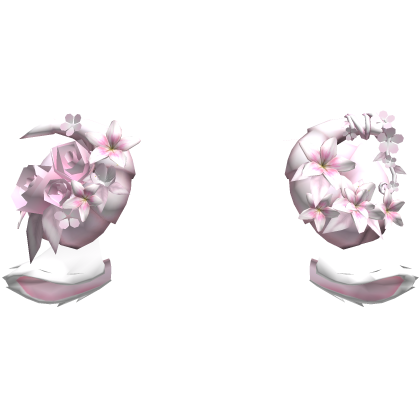 Goat Sheep Pink Flowery Pink Horns w White Ears Roblox item