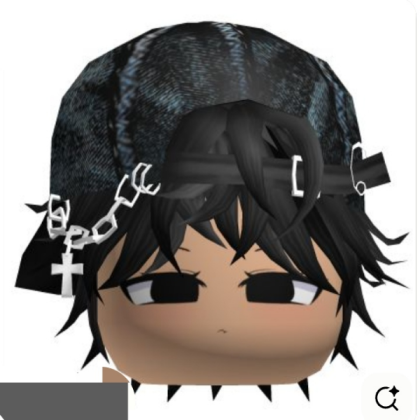 Messy hair red Roblox decal