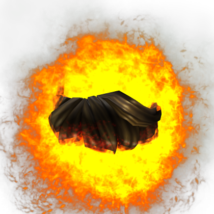 Extremely radioative burning hair
