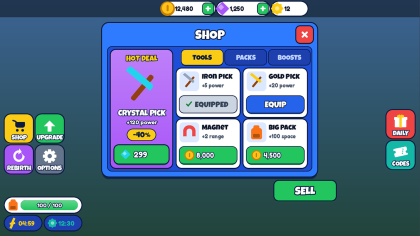 Simulator UI Kit Coins Rebirth Shop Buttons HUD preview 8