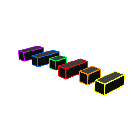 Neon Obby Parts Obstacles Bright Glowing Light Sig