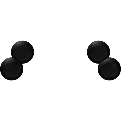  ♡ : giant cute black bobbles