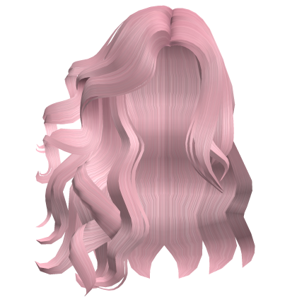 Voluminous Curly Hair in the Wind Pink Roblox item