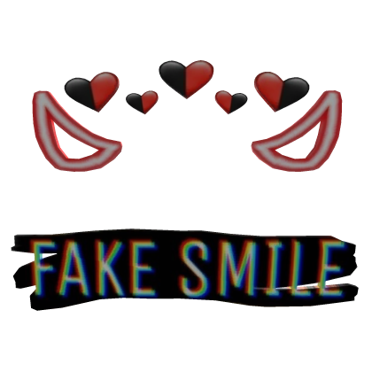 fake smile glitch censor bar