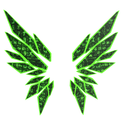 ANIMATED Green Hacker Wings