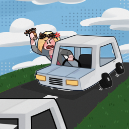 Cart Ride around with a car