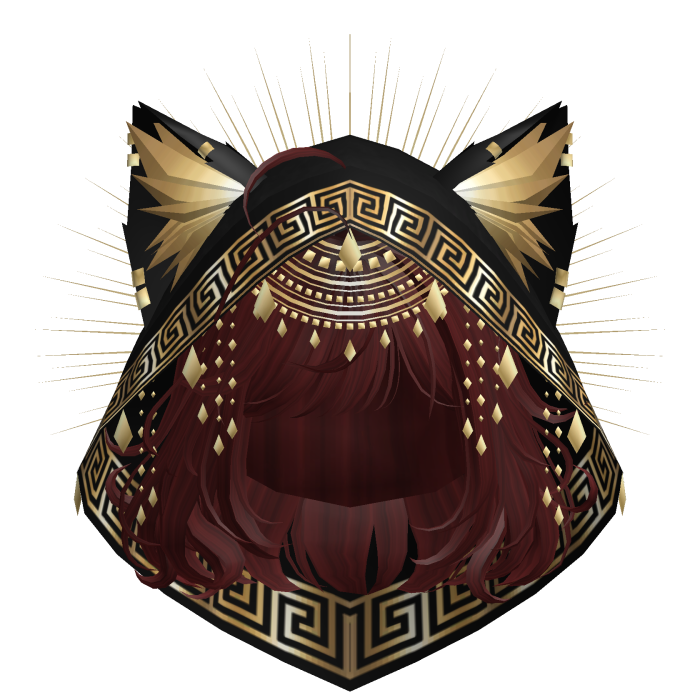 Egyptian Bob w/ Divine Gold Black Hood