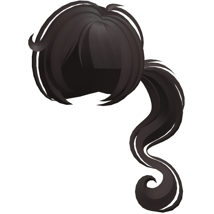 dolly moe long swirly ponytail brown