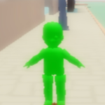 green baby worshipping