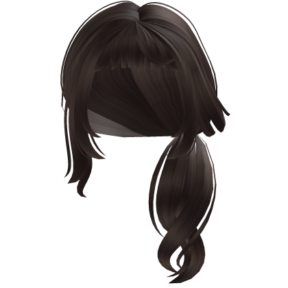 Cute Low Side Pigtails (Brown) Roblox item