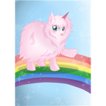 Pink Fluffy Unicorns Dancin On A Rainbow