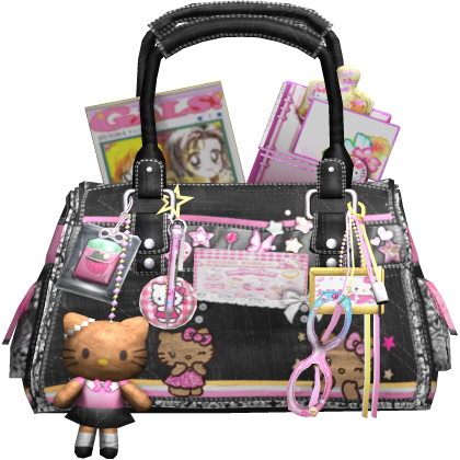 Black Gyaru Manga School Bag Mcbling 2000s