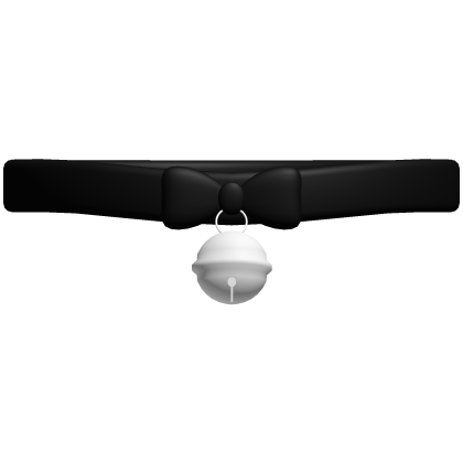 1.0 kitty bell collar in black